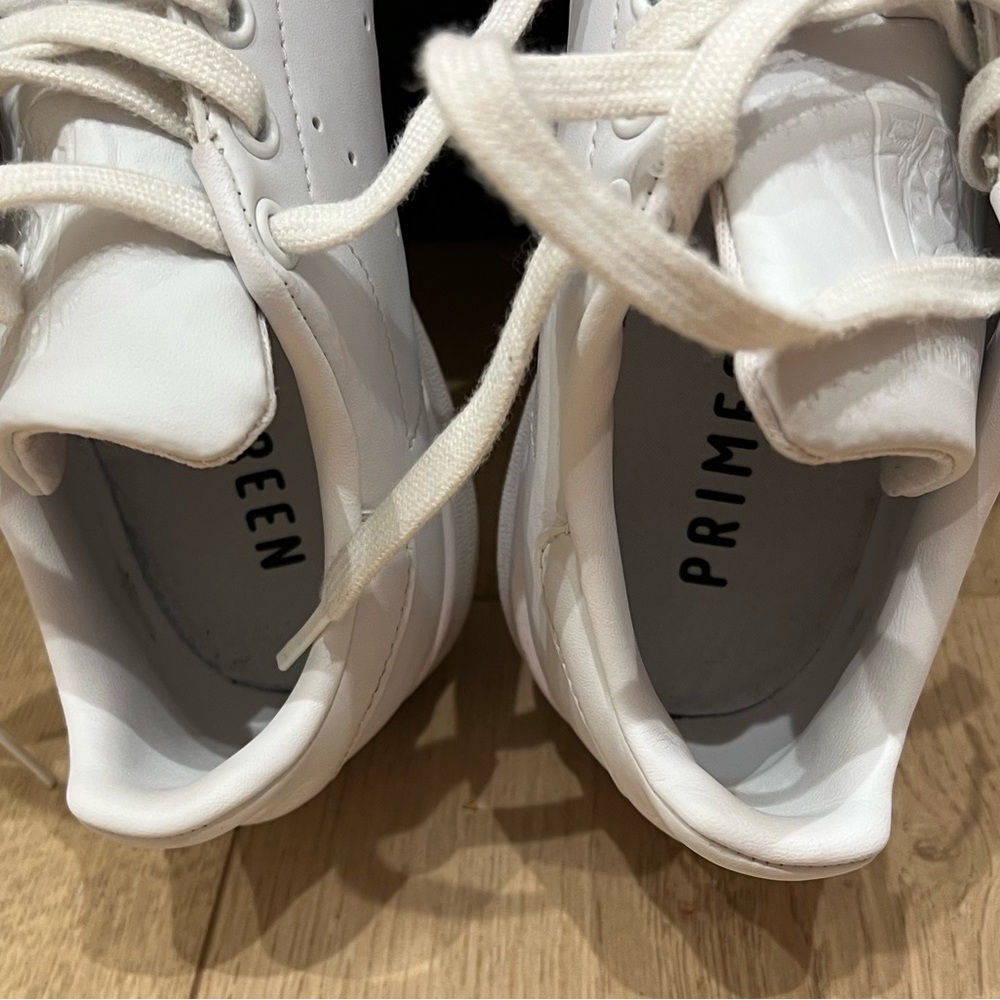 Adidas Shoes Size 7 Womens Stan Smith All White Leather - Picture 8 of 8